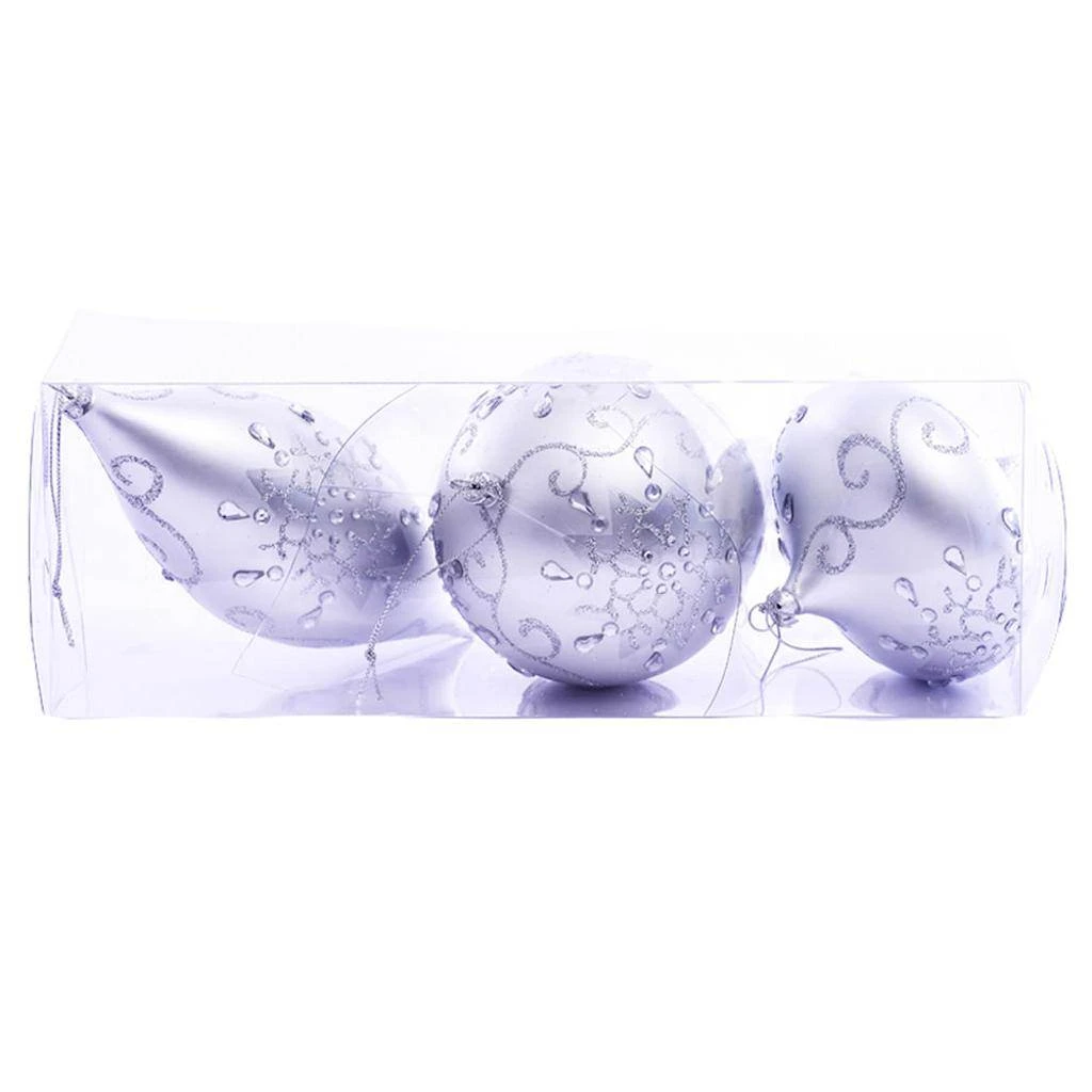 Vickerman Christmas Tree Ornament (Set Of 3) (620724) 3 Vickerman Christmas Tree Ornament (Set Of 3) (620724)