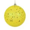 12" - Yellow - Sequin - Ball - UV Drilled Cap -Roman Shop 624449lg