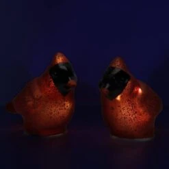 Gerson Lighted Cardinals (Set Of 2) (62505) -Roman Shop 62505ablackmd