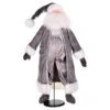 Vickerman Silver Sleigh Bells Santa Doll Stand (659830)