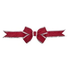 Vickerman Red-Silv Nylon Outdoor Bow (667323)