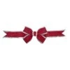 Vickerman Red-Silvr Nylon Outdoor Bow (667361)
