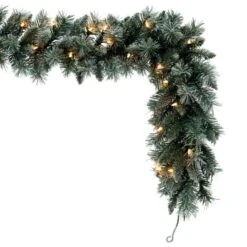 Vickerman Pre-Lit Artificial Christmas Garland With Red Berries (713303) -Roman Shop 713303cornermd