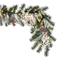Vickerman Unlit Artificial Christmas Garland (718407) -Roman Shop 718407cornermd