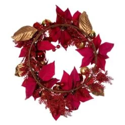 Vickerman Unlit Christmas Ornament Wreath (677162) -Roman Shop 77162backmd
