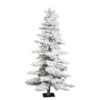 Vickerman Pre-Lit Artificial Christmas Tree (Includes On/Off Foot Switch) (27645) -Roman Shop Flocked20Idaho20Sprucelg 1