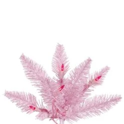 Vickerman Pre-Lit Christmas Tree (Includes On/Off Foot Switch) (28287) -Roman Shop Pink20Branchmd 1