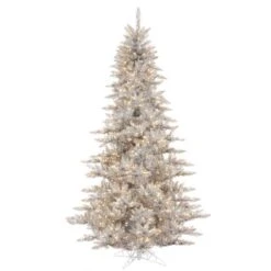 Vickerman Pre-Lit Christmas Tree (Includes On/Off Foot Switch) (28395) -Roman Shop Silver20Firmd