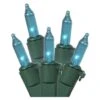 Vickerman Christmas Light String Set (15736) -Roman Shop XMasGreenWireTealBulblg 2